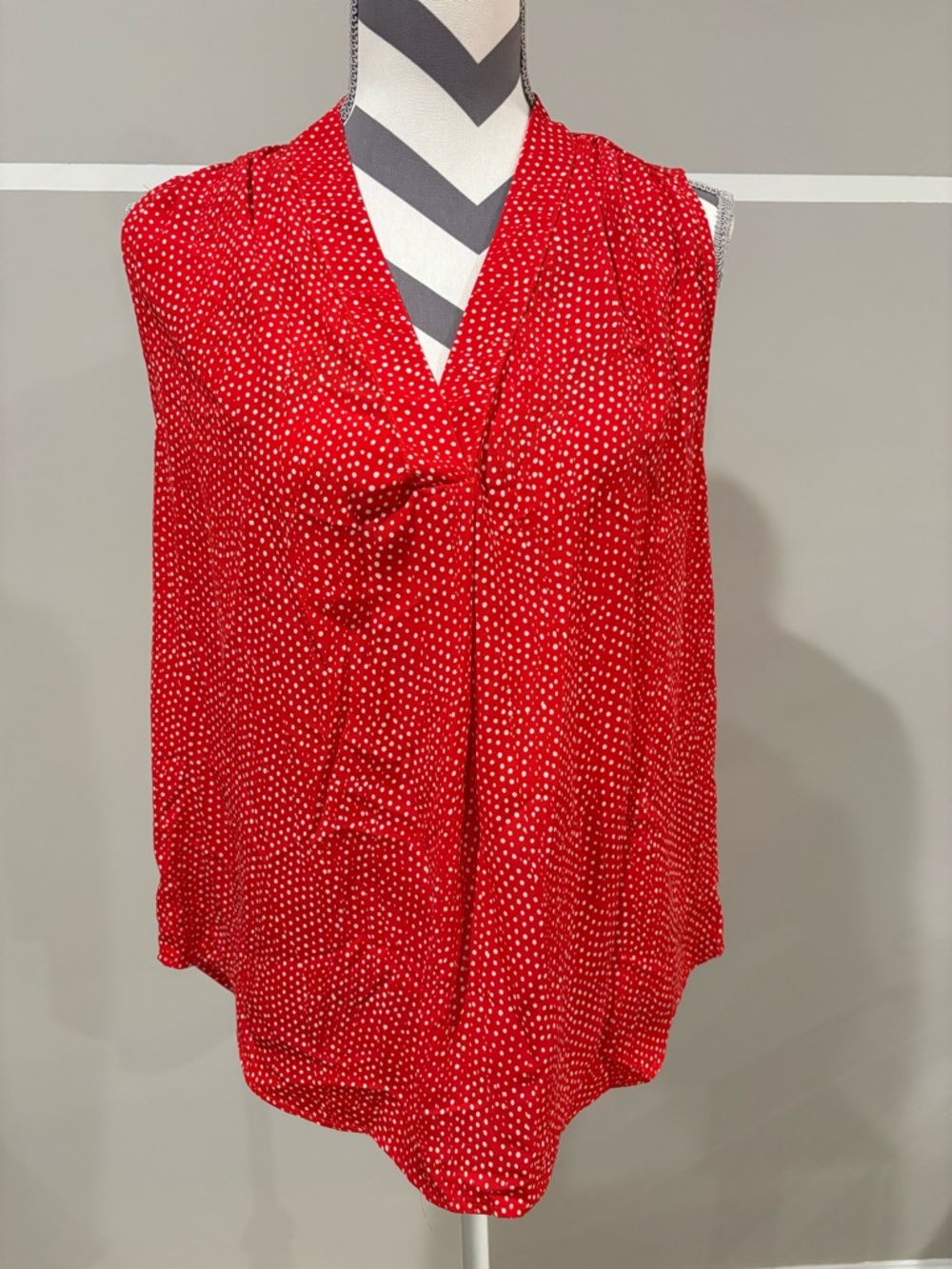 Vici Red Polka Dot Sleeveless V-Neck Camisole
